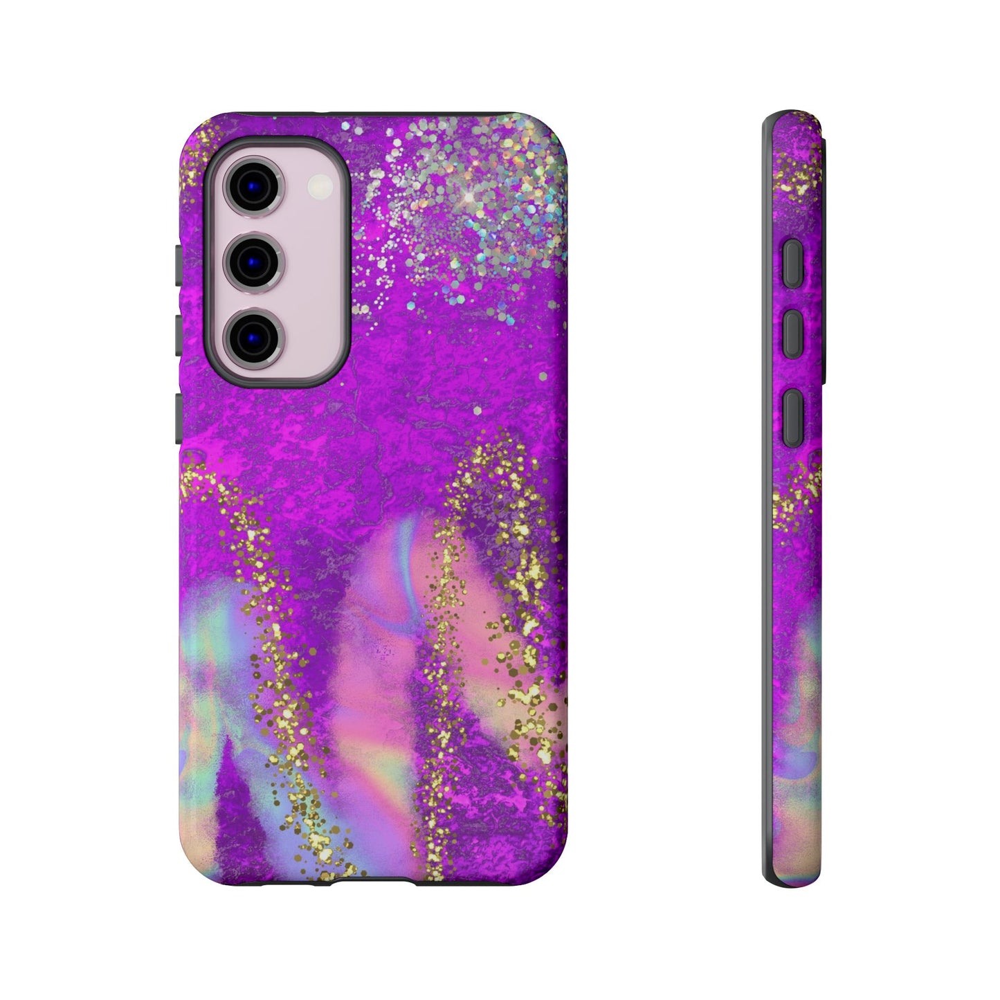 Purple galaxy swirl Iphone/Galaxy Tough Case