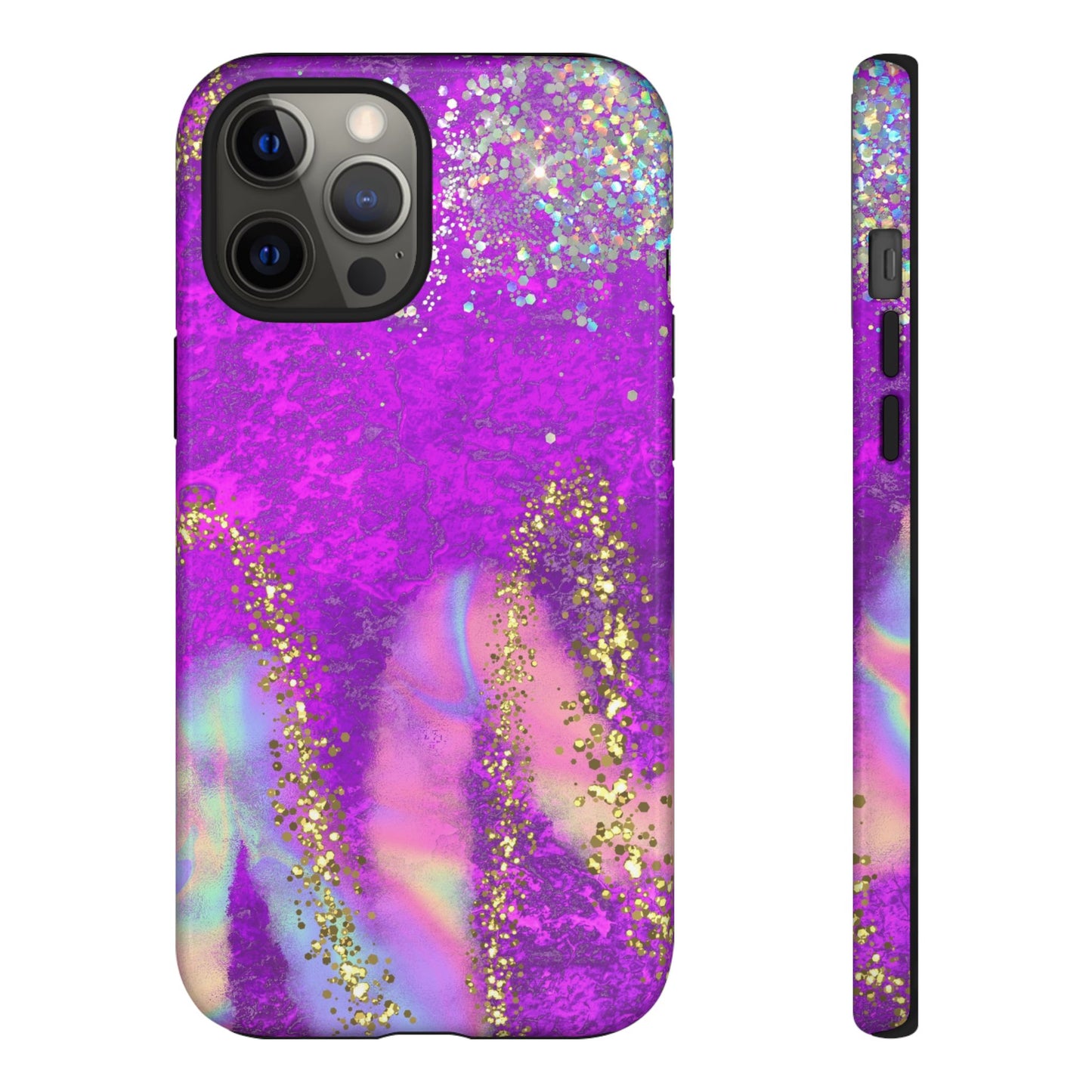 Purple galaxy swirl Iphone/Galaxy Tough Case
