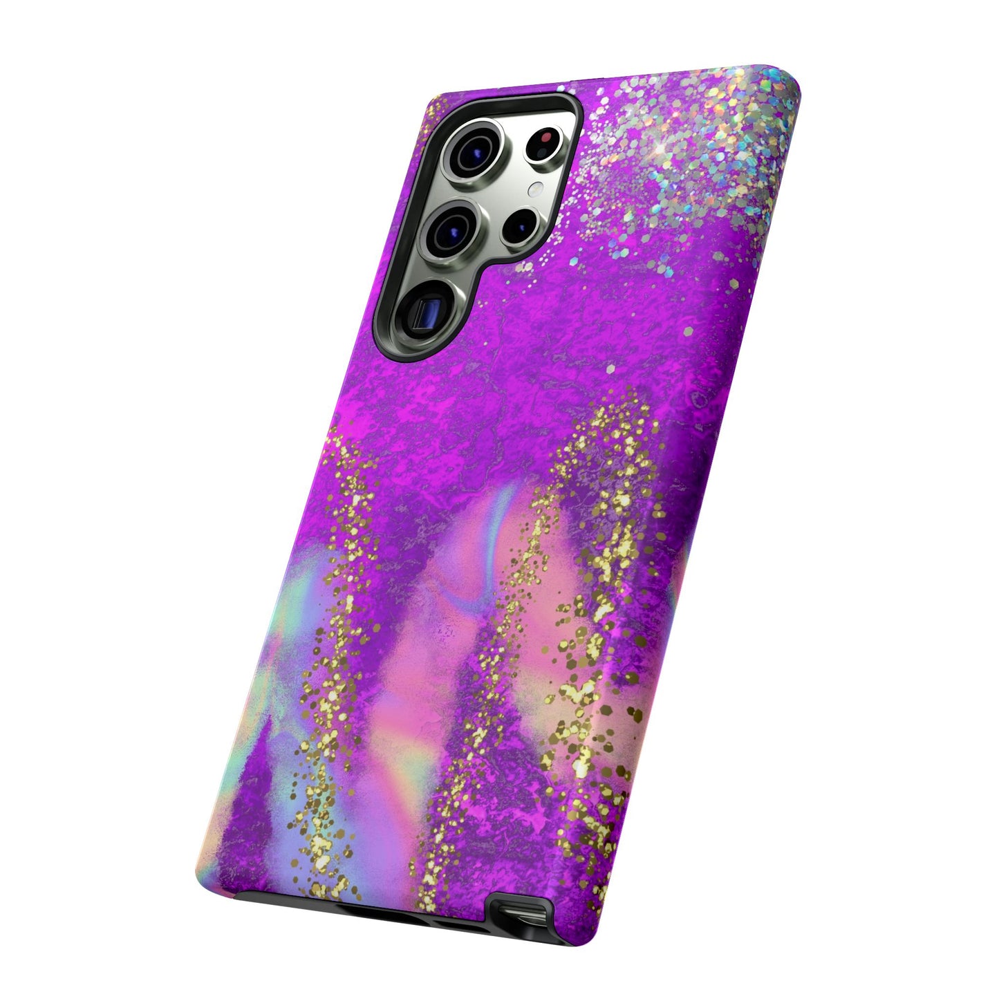 Purple galaxy swirl Iphone/Galaxy Tough Case