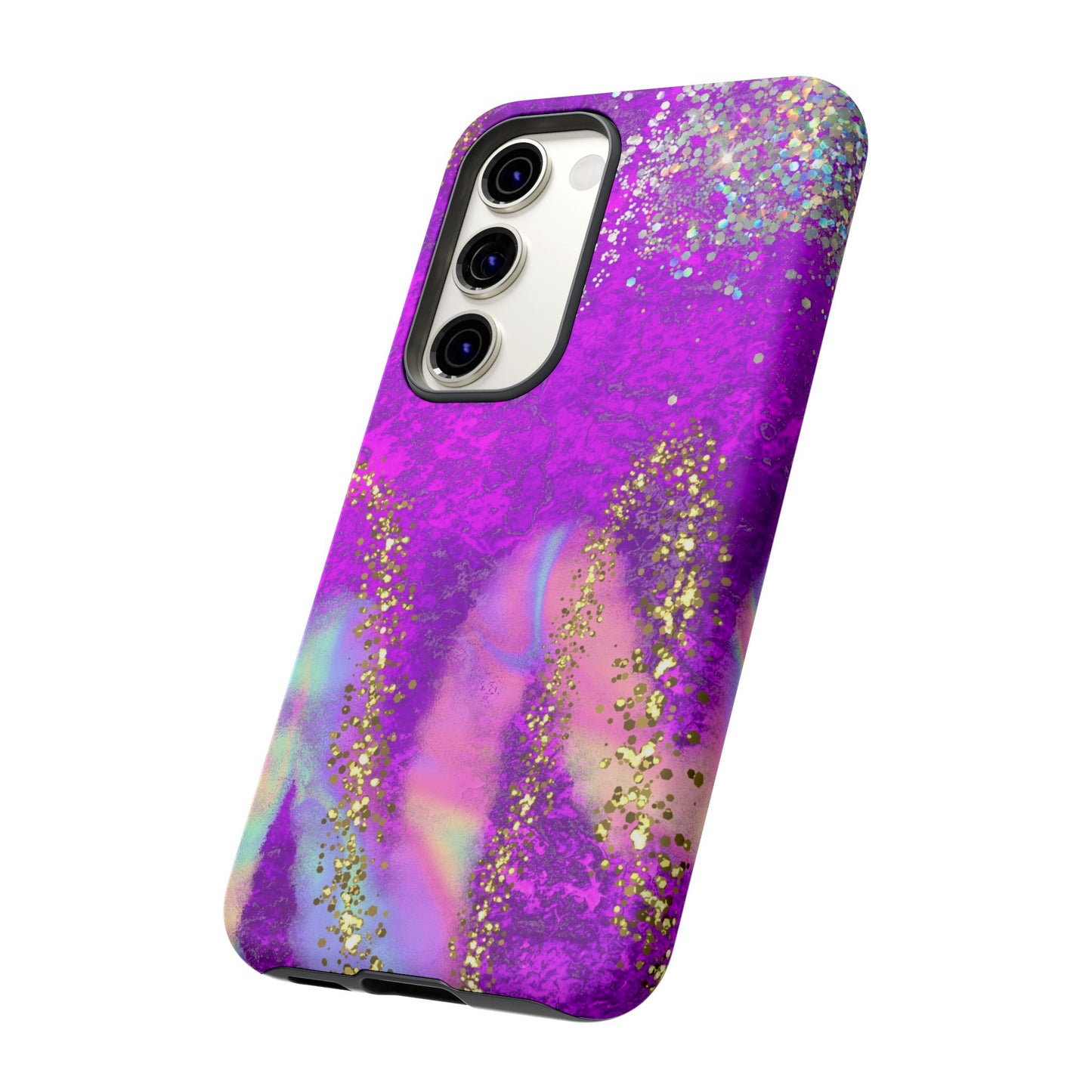 Purple galaxy swirl Iphone/Galaxy Tough Case