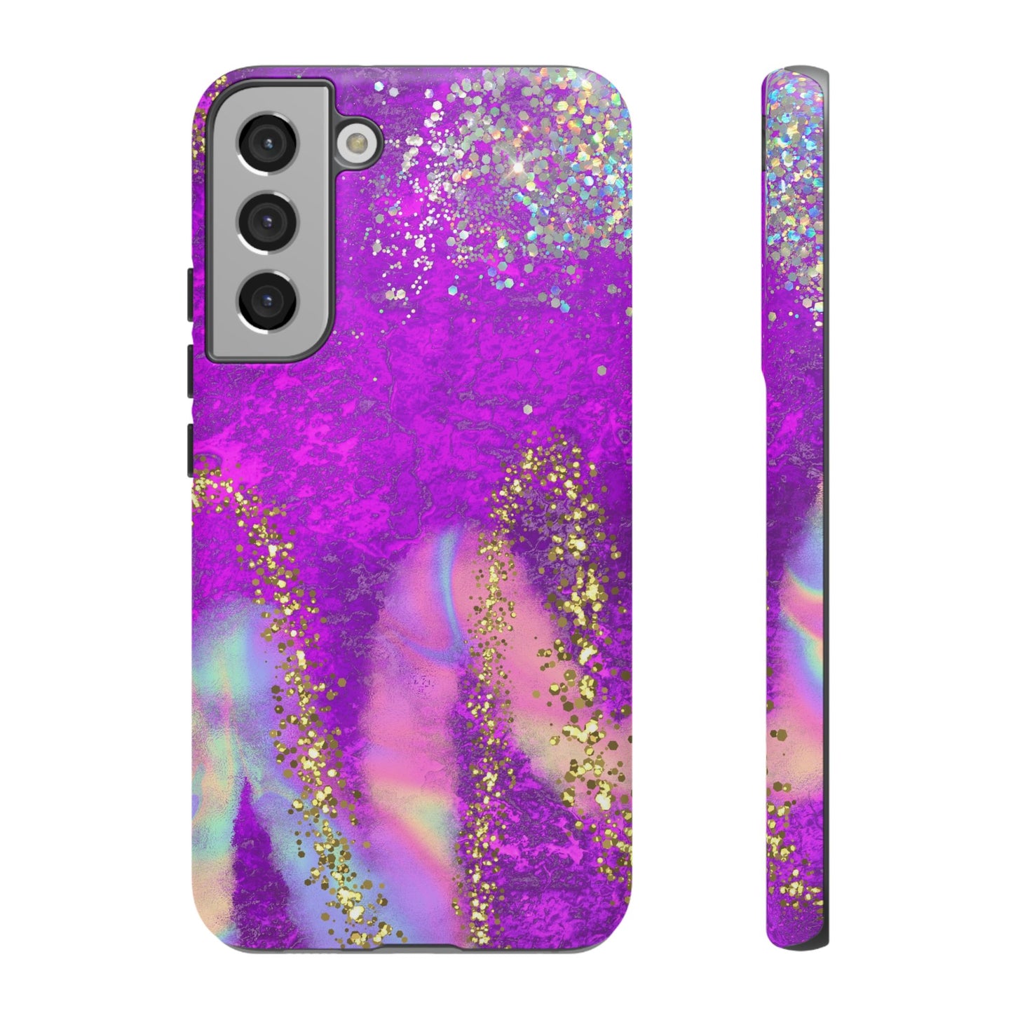 Purple galaxy swirl Iphone/Galaxy Tough Case