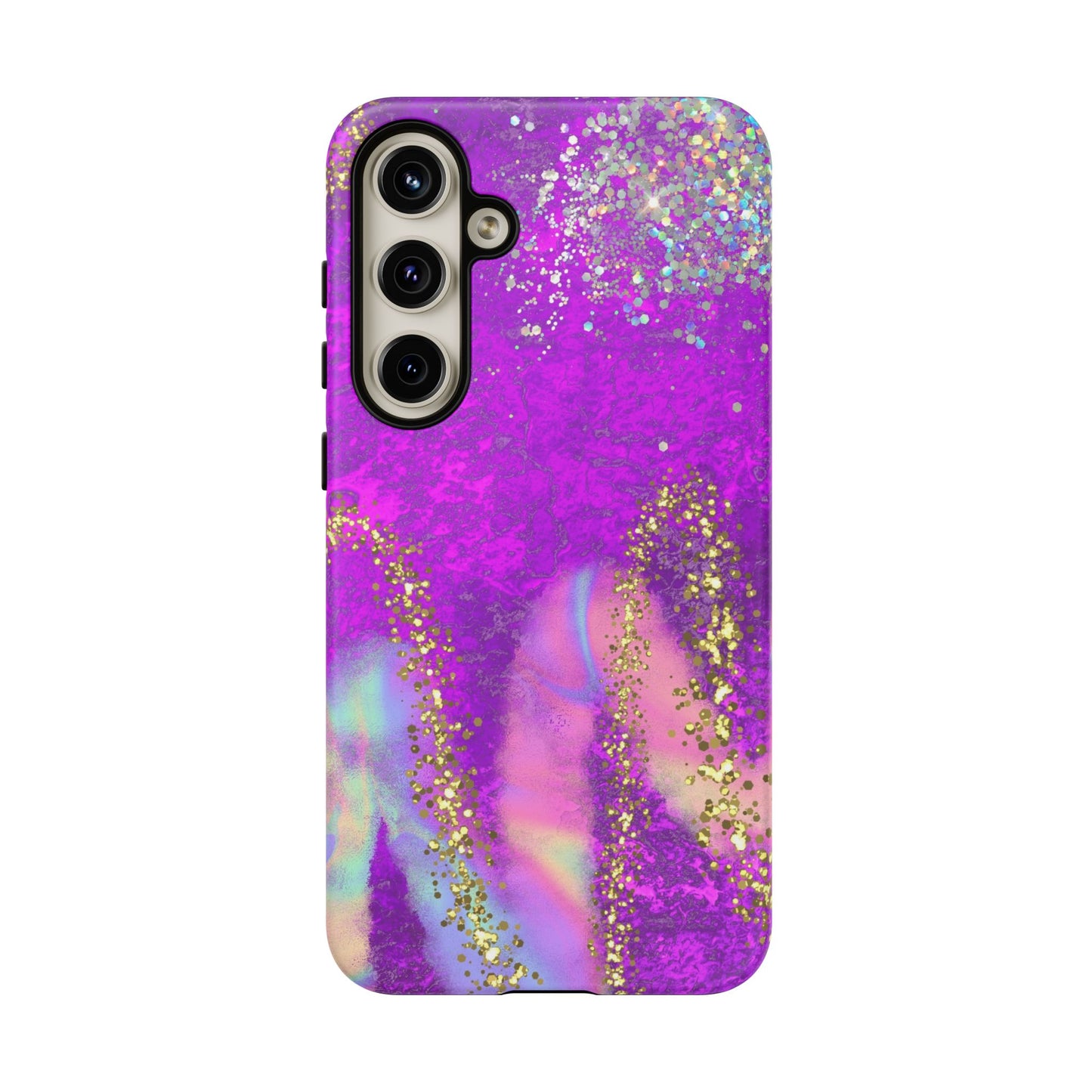Purple galaxy swirl Iphone/Galaxy Tough Case