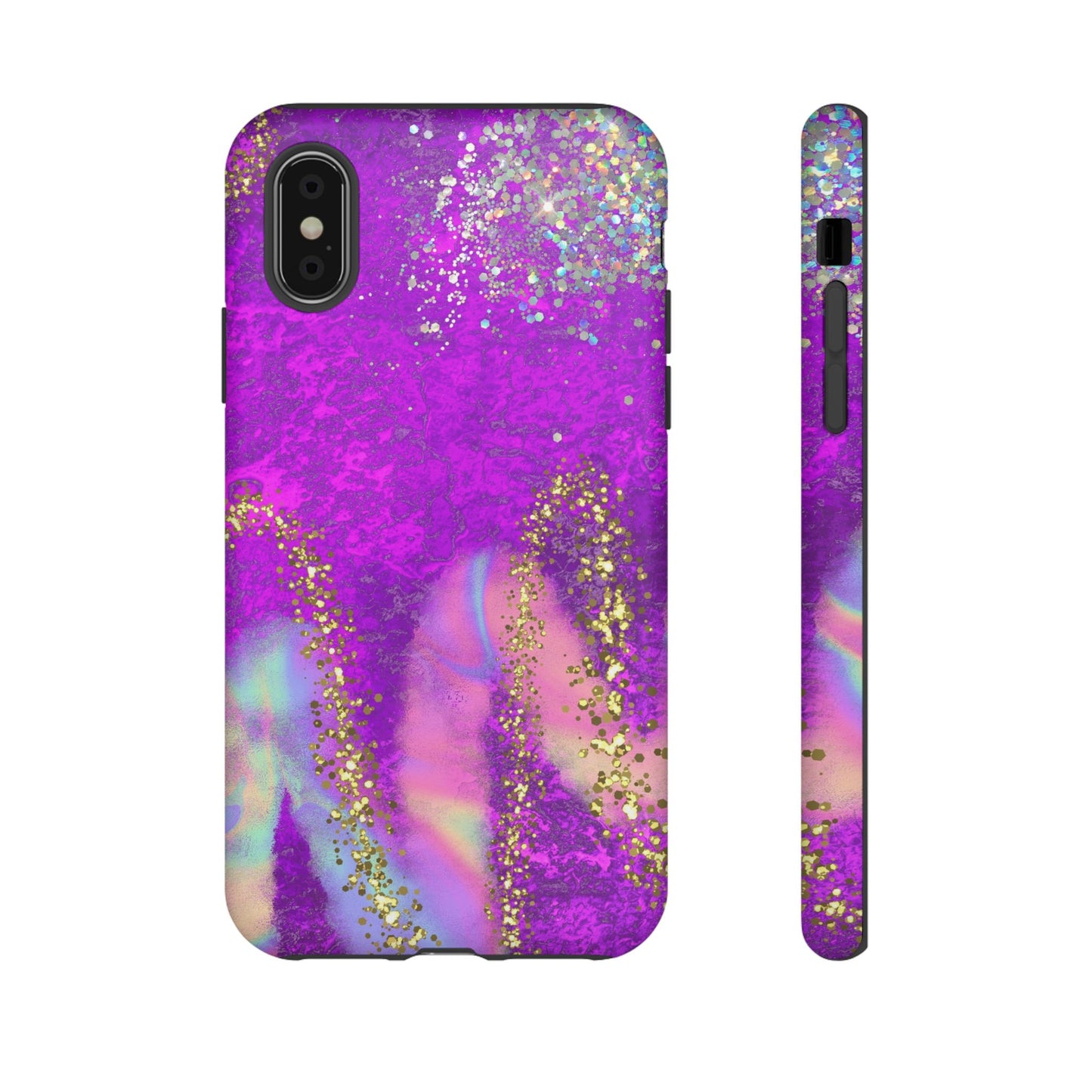 Purple galaxy swirl Iphone/Galaxy Tough Case