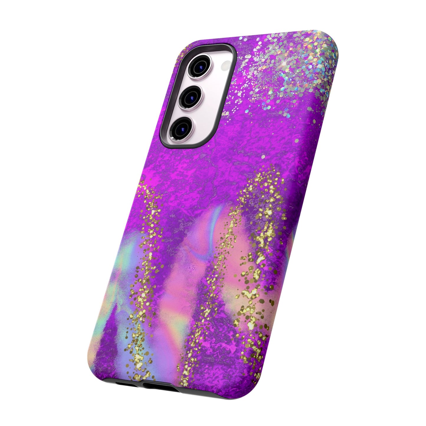 Purple galaxy swirl Iphone/Galaxy Tough Case