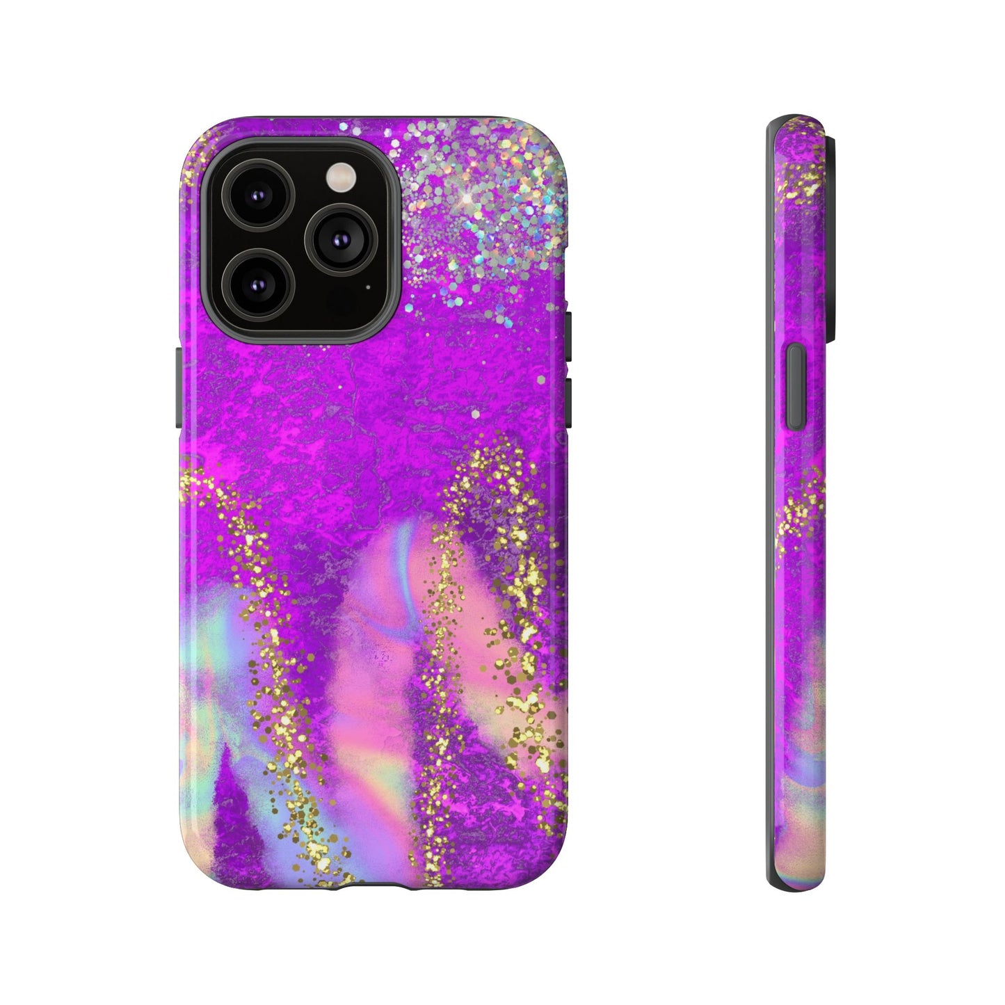 Purple galaxy swirl Iphone/Galaxy Tough Case