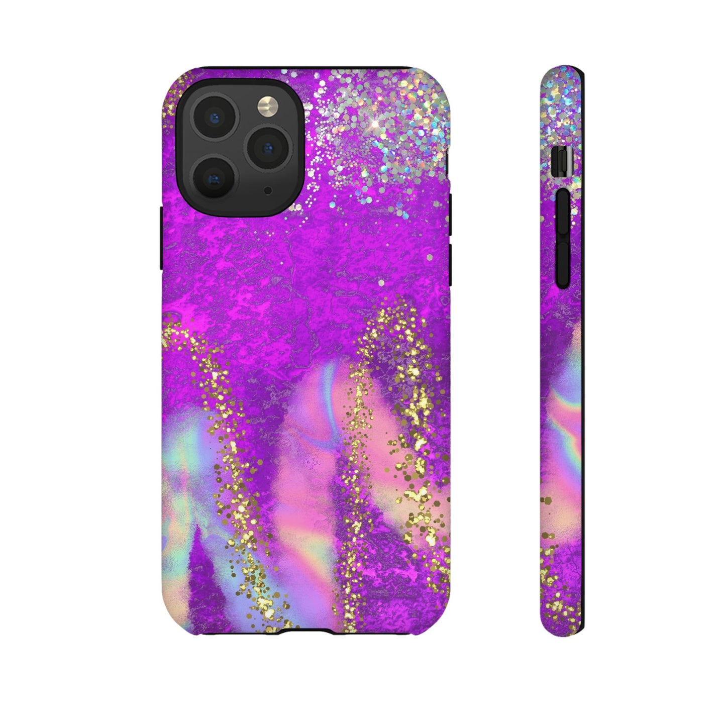 Purple galaxy swirl Iphone/Galaxy Tough Case