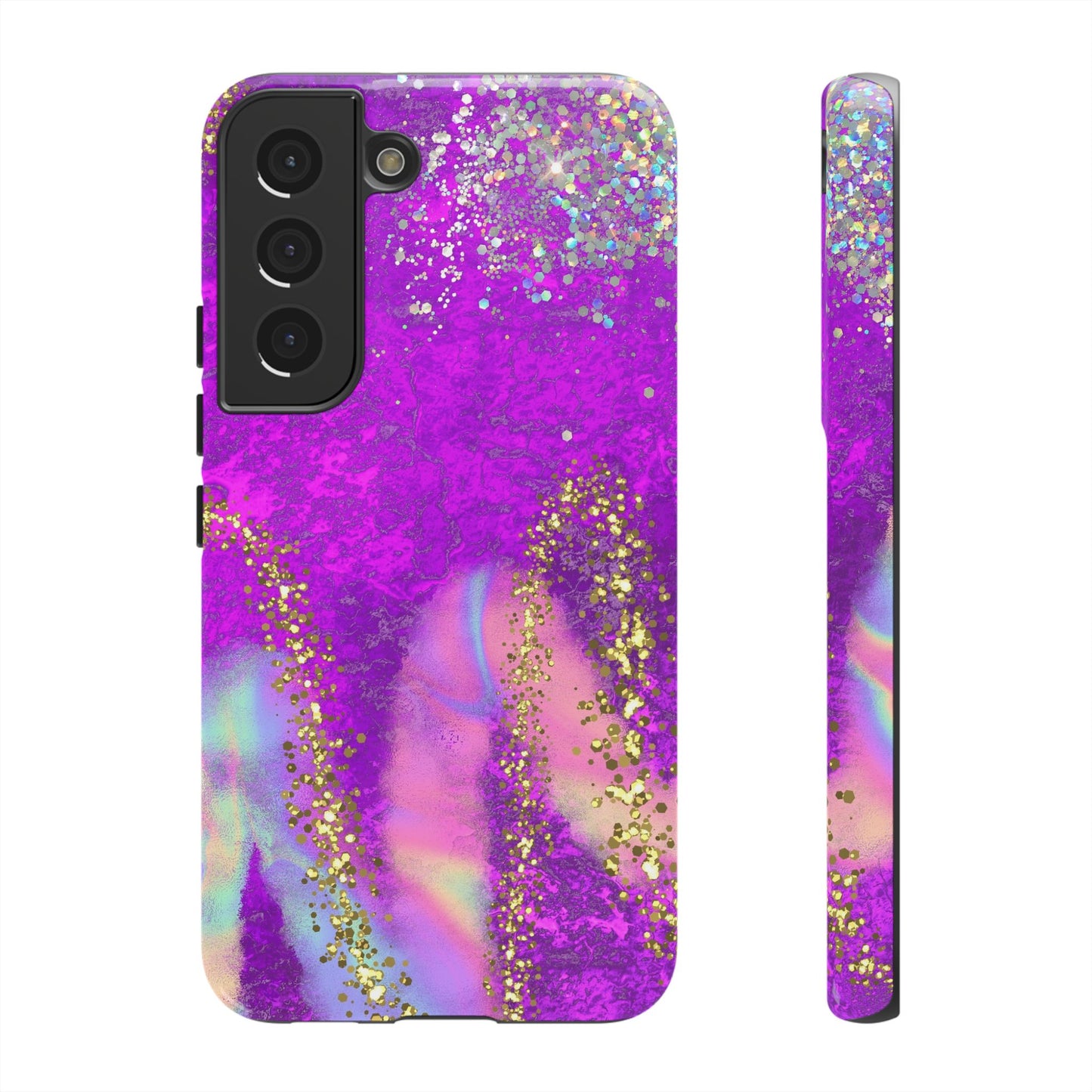 Purple galaxy swirl Iphone/Galaxy Tough Case