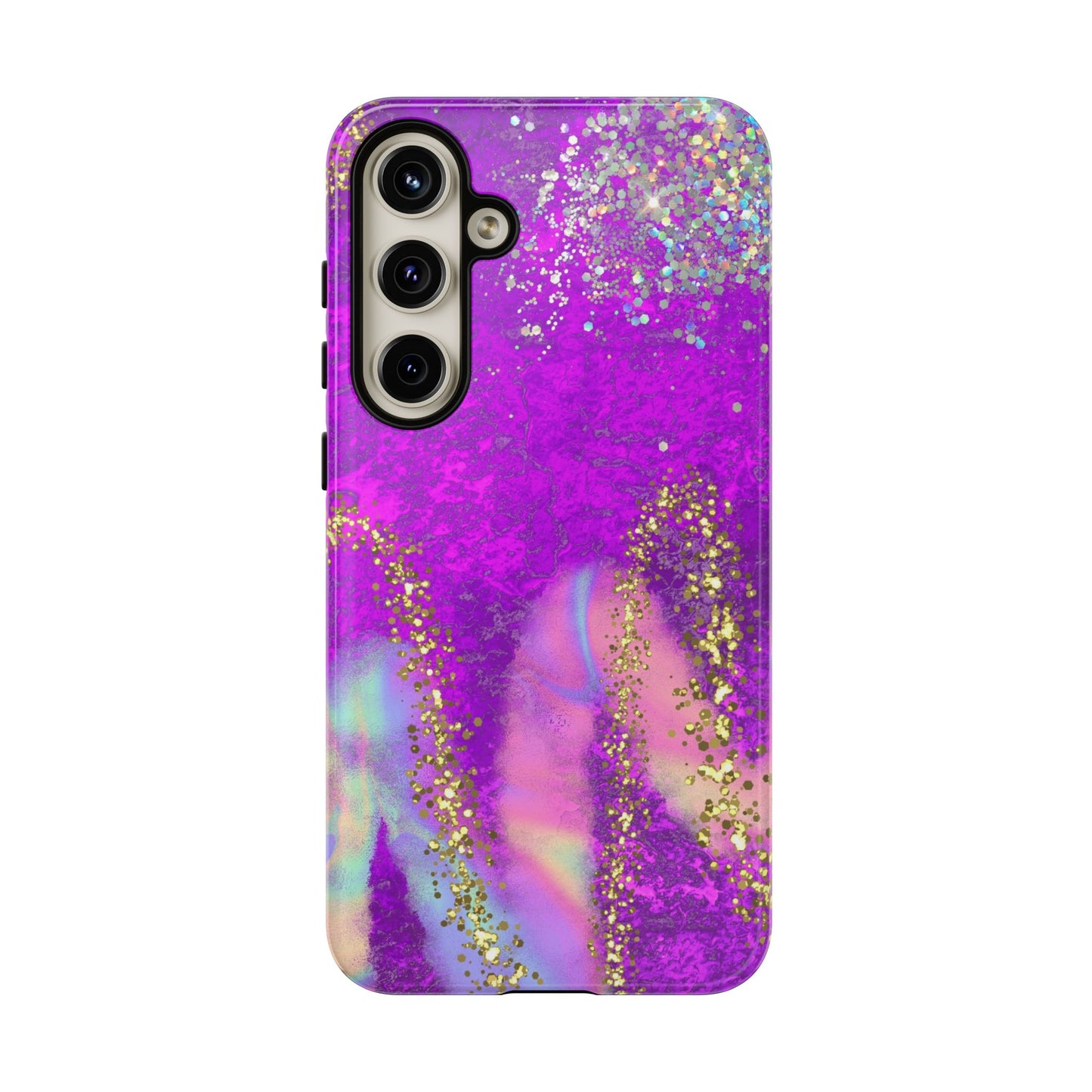 Purple galaxy swirl Iphone/Galaxy Tough Case