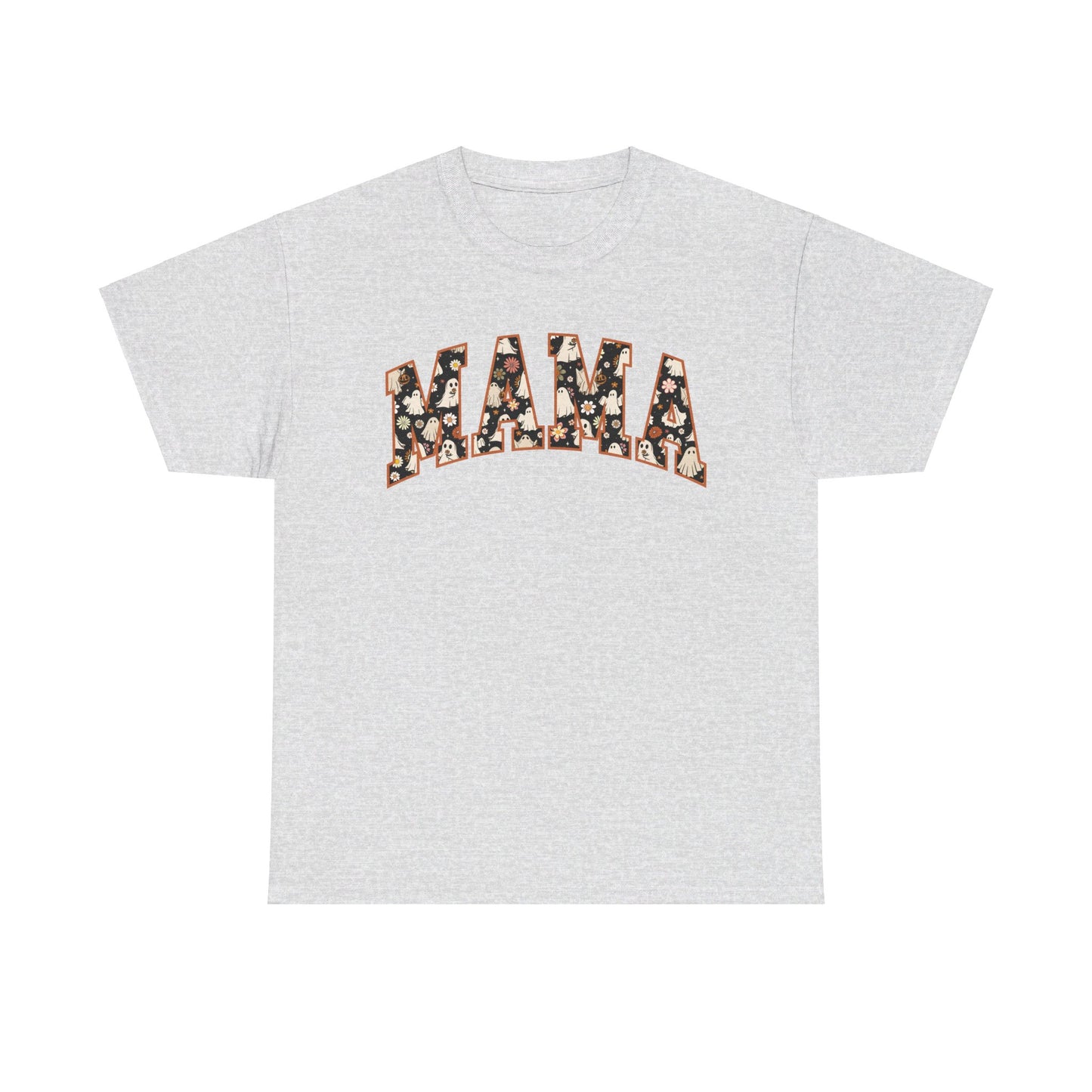 Mama Halloween fall T shirt cute Cotton Tee