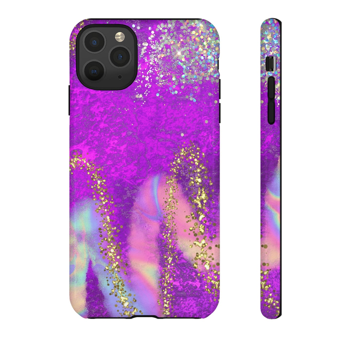 Purple galaxy swirl Iphone/Galaxy Tough Case