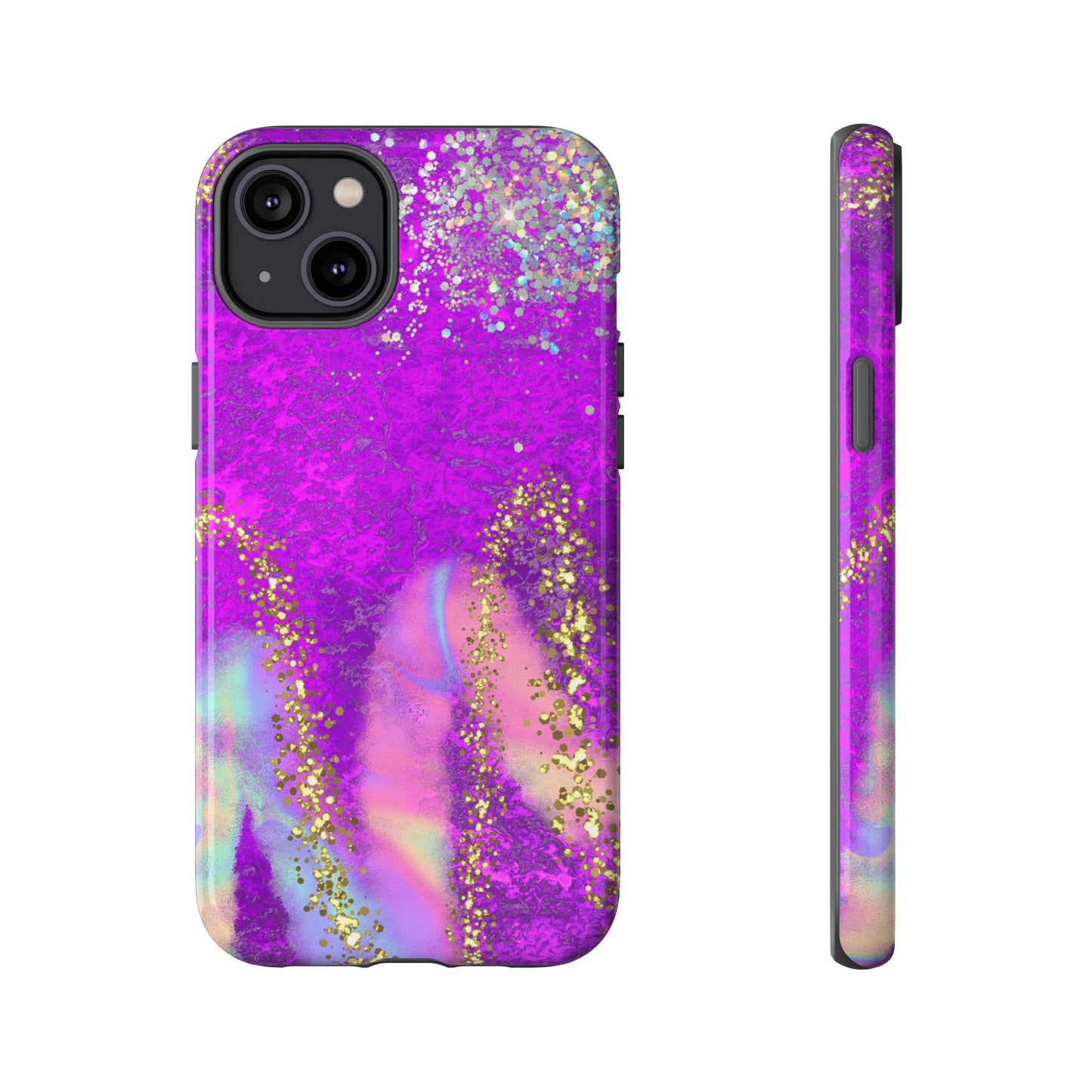 Purple galaxy swirl Iphone/Galaxy Tough Case