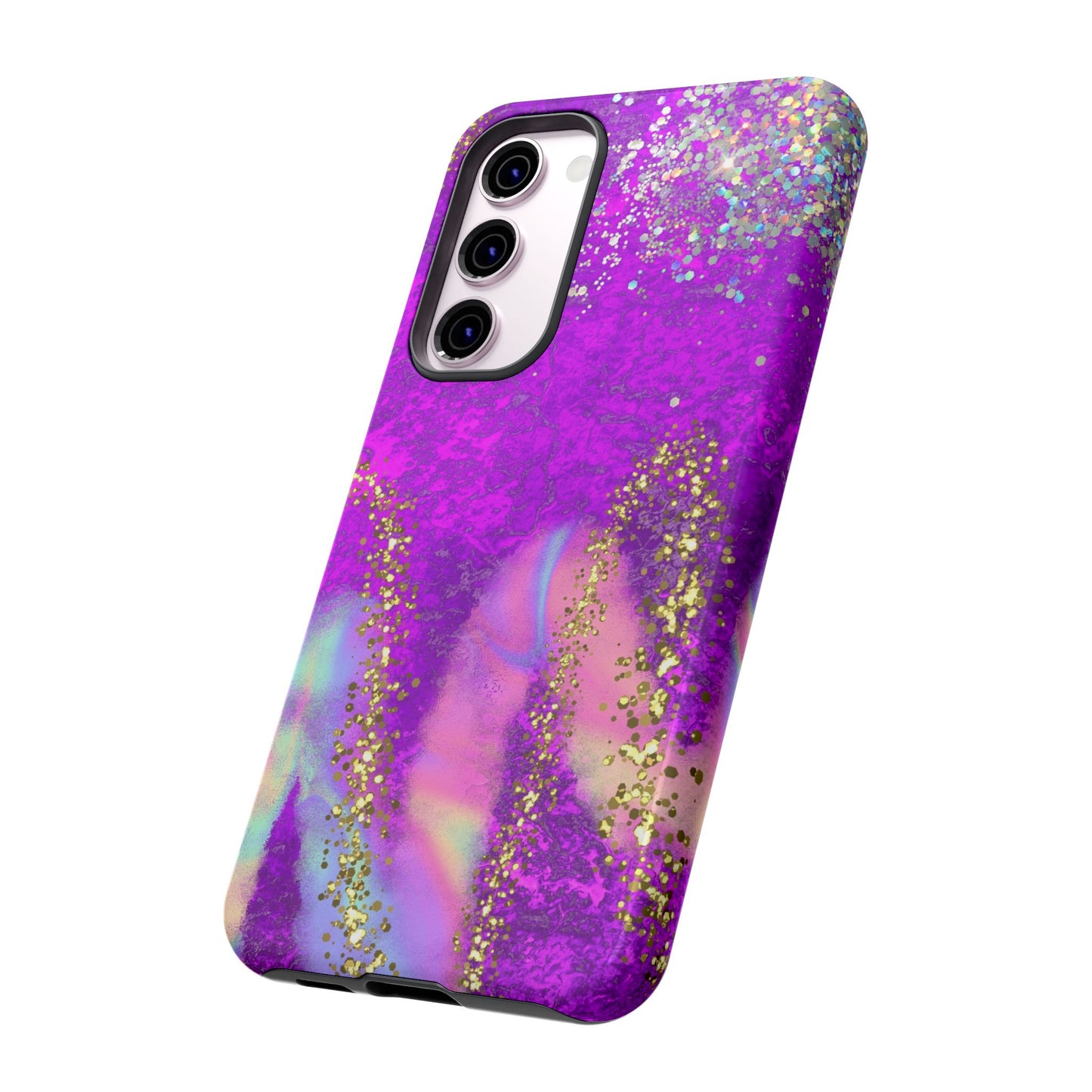 Purple galaxy swirl Iphone/Galaxy Tough Case