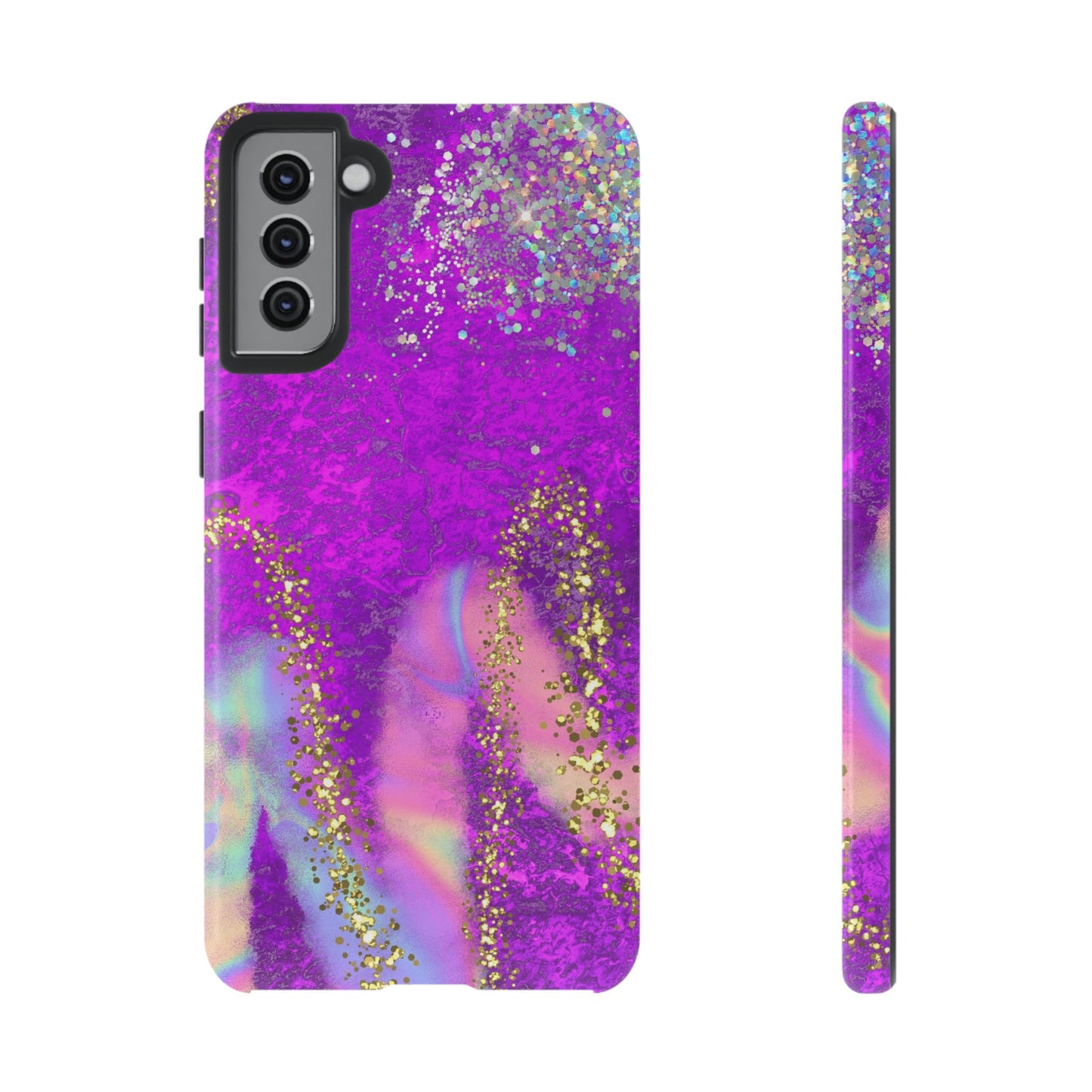 Purple galaxy swirl Iphone/Galaxy Tough Case