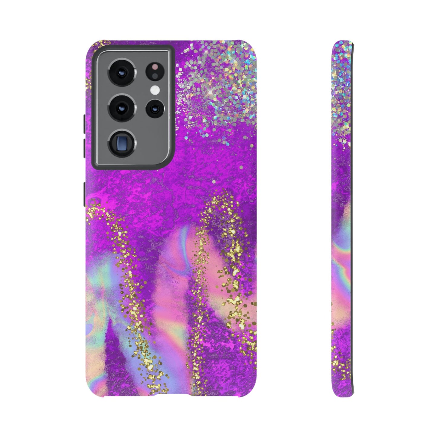Purple galaxy swirl Iphone/Galaxy Tough Case