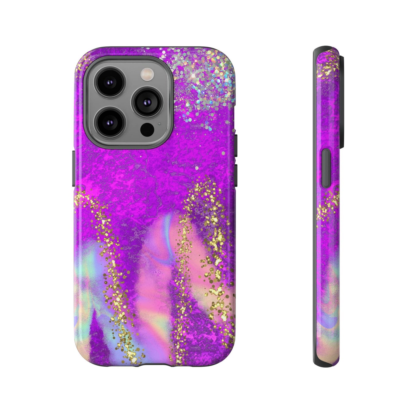 Purple galaxy swirl Iphone/Galaxy Tough Case