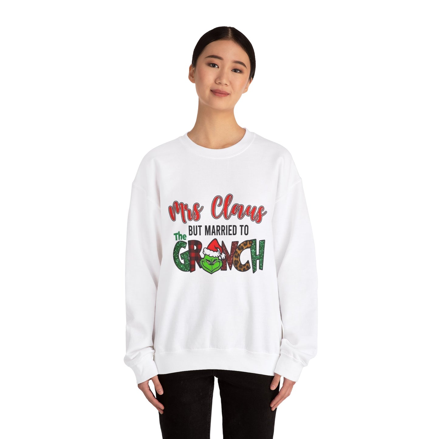 Christmas Mrs. Claus & Grinch Unisex Sweatshirt