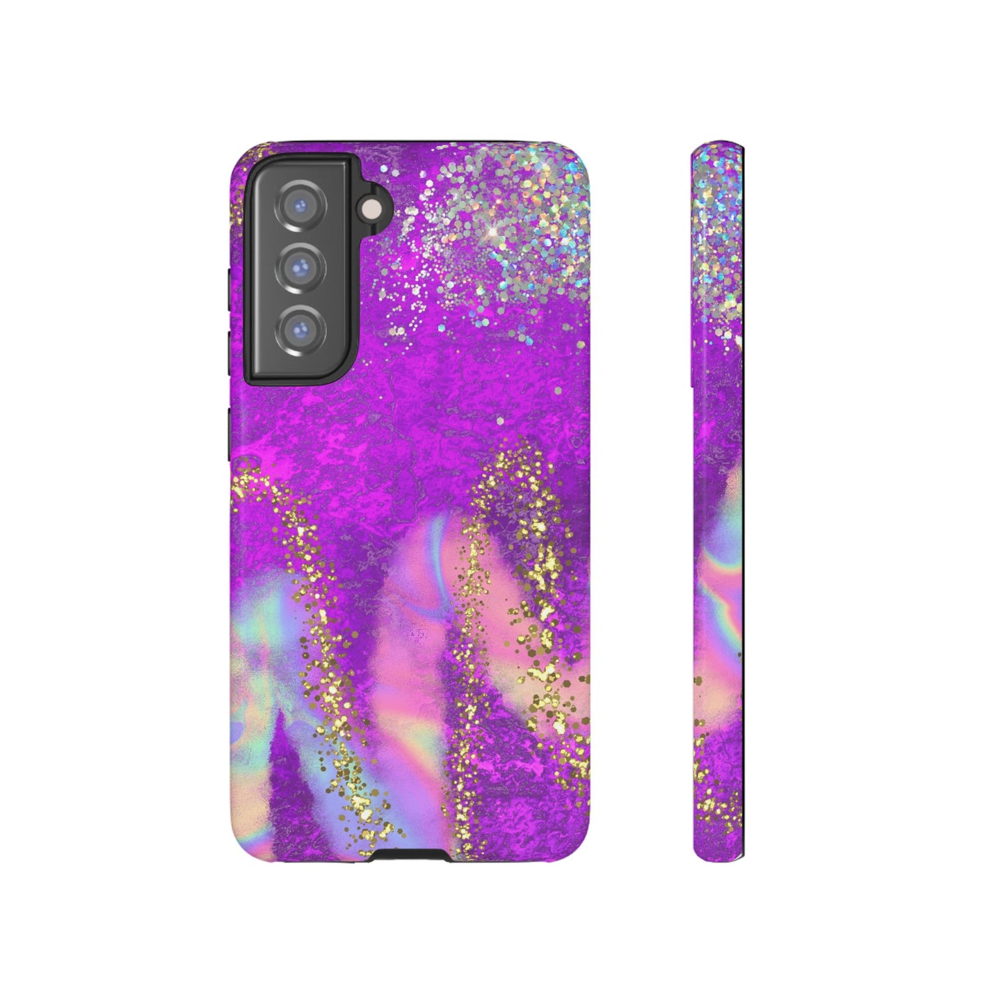 Purple galaxy swirl Iphone/Galaxy Tough Case