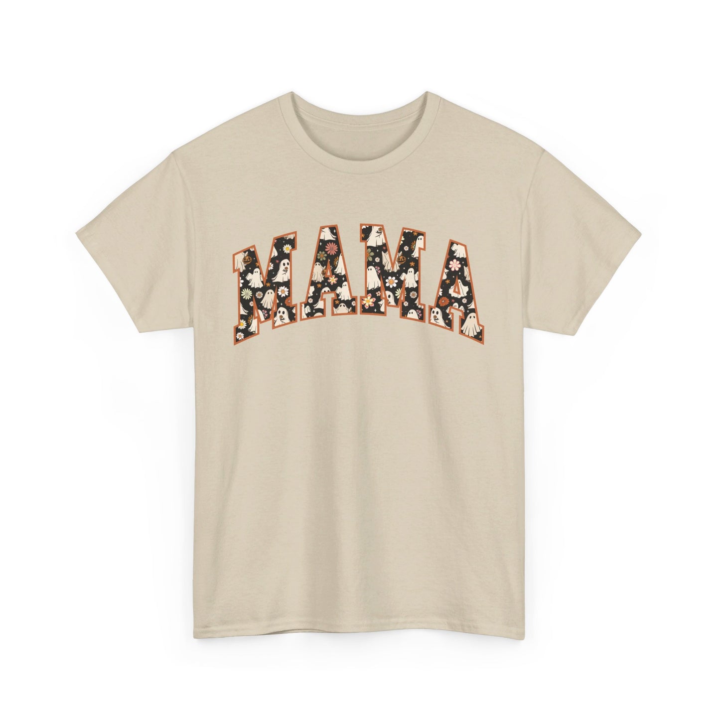 Mama Halloween fall T shirt cute Cotton Tee