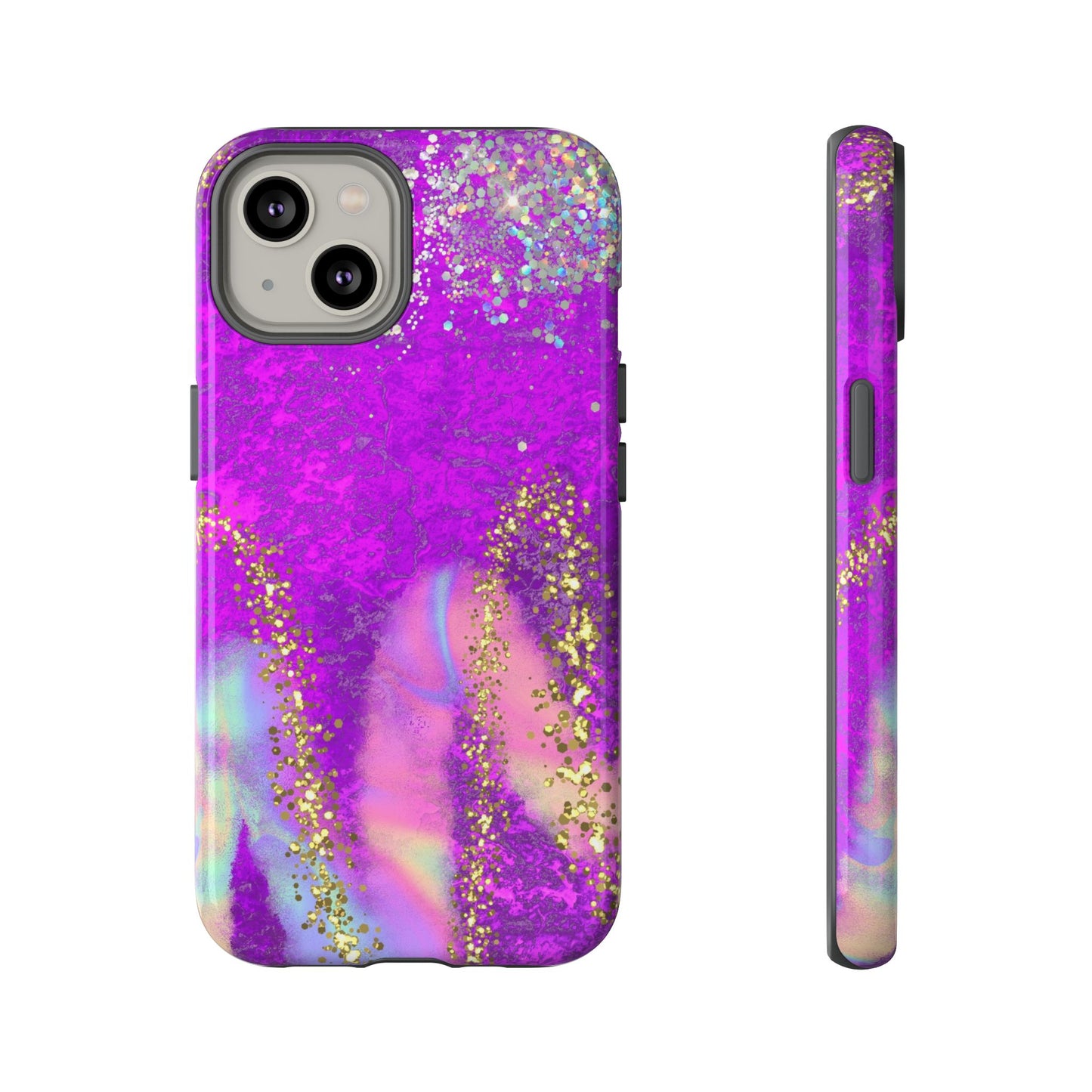 Purple galaxy swirl Iphone/Galaxy Tough Case