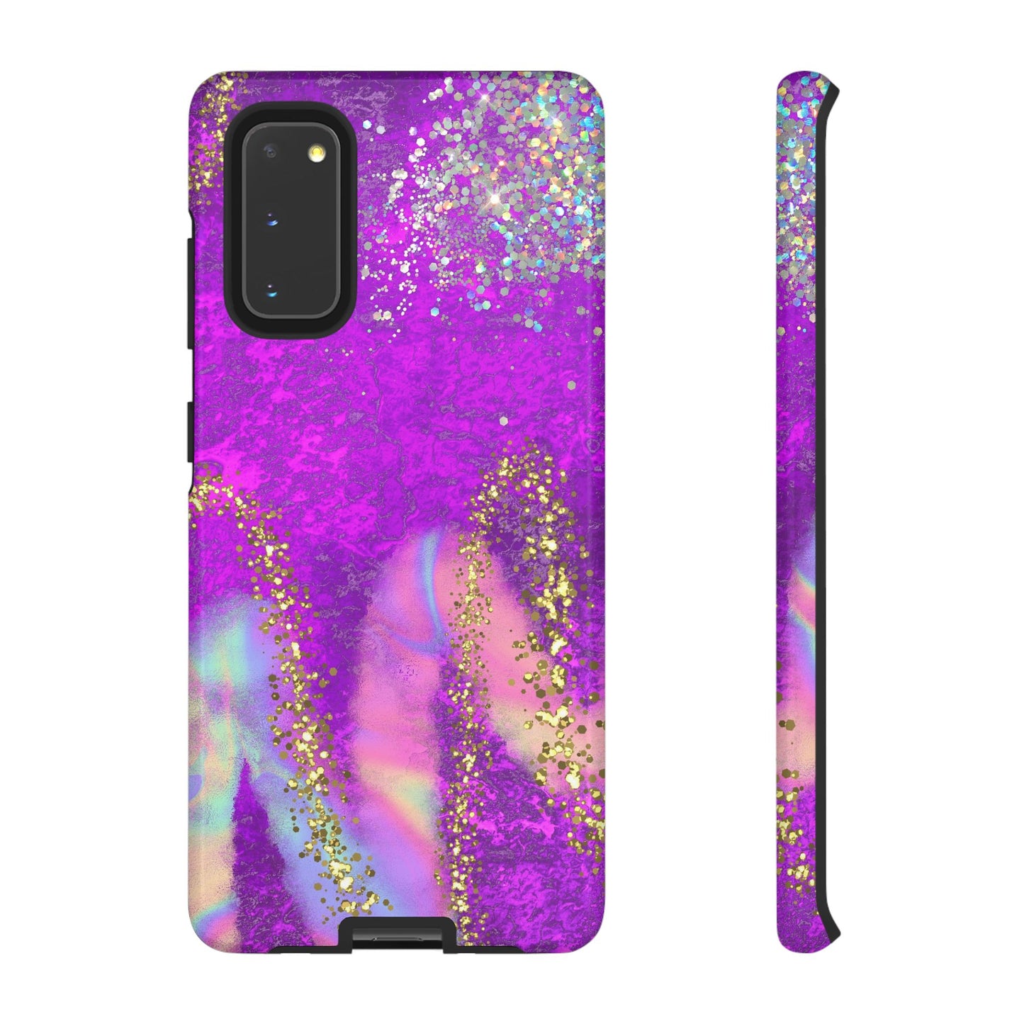 Purple galaxy swirl Iphone/Galaxy Tough Case