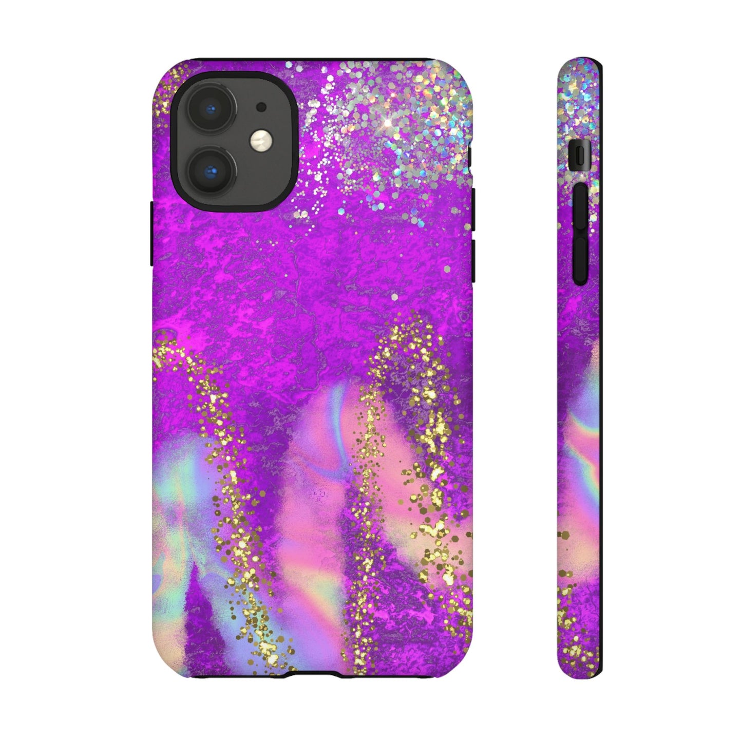 Purple galaxy swirl Iphone/Galaxy Tough Case