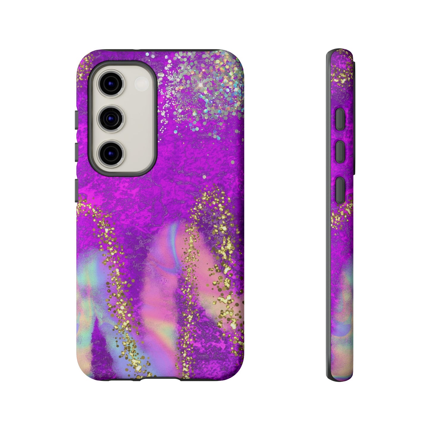 Purple galaxy swirl Iphone/Galaxy Tough Case