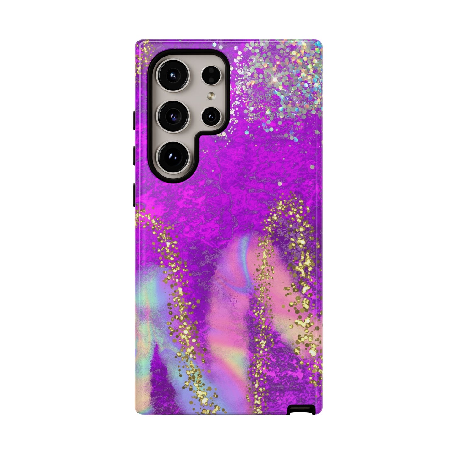 Purple galaxy swirl Iphone/Galaxy Tough Case