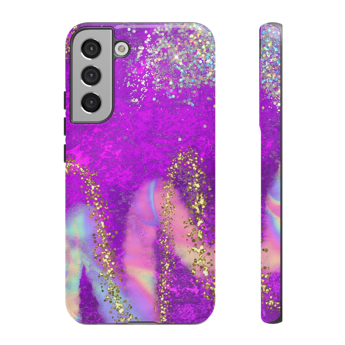 Purple galaxy swirl Iphone/Galaxy Tough Case
