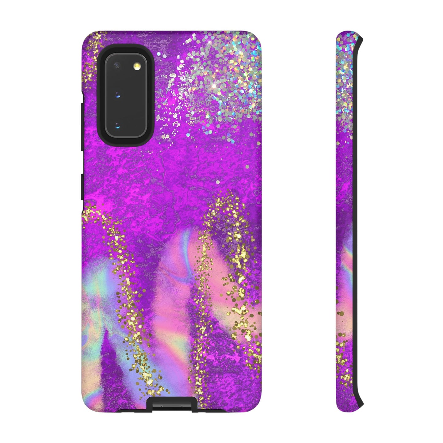 Purple galaxy swirl Iphone/Galaxy Tough Case