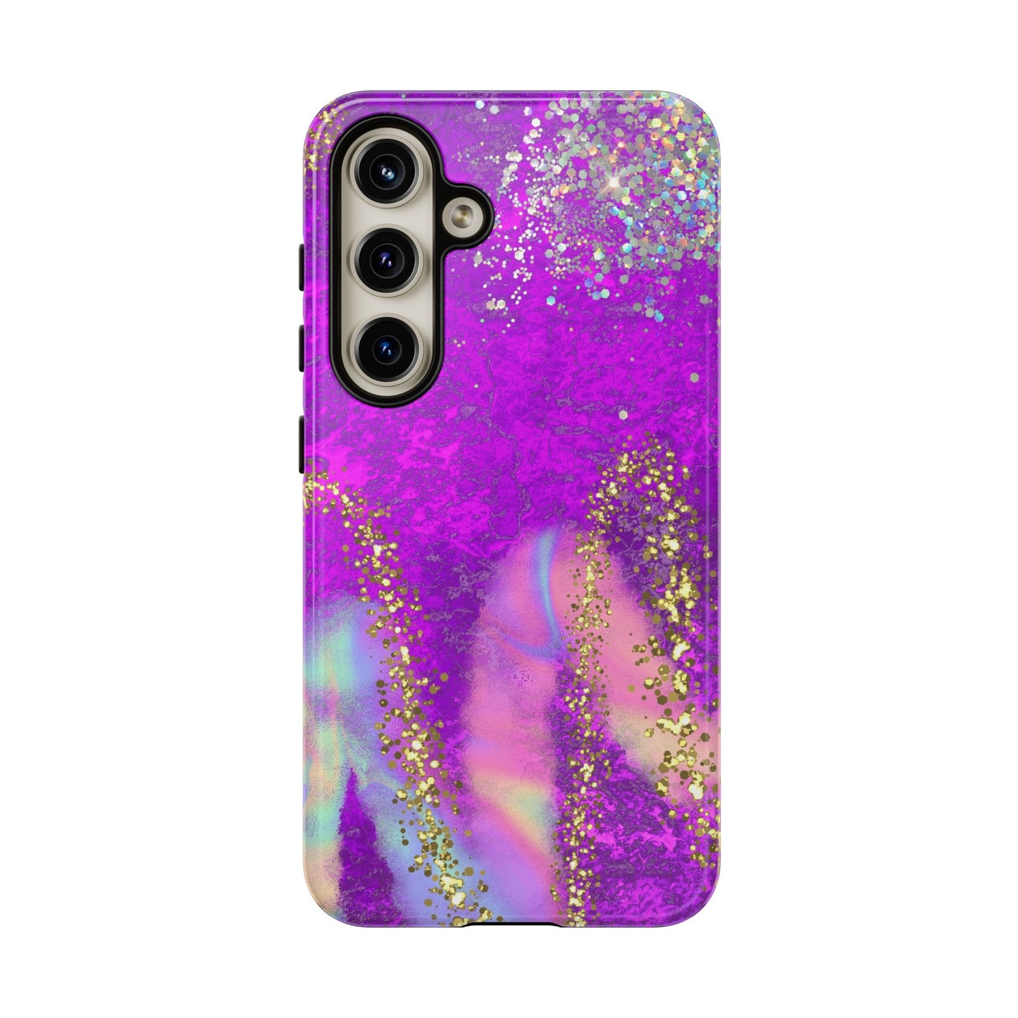 Purple galaxy swirl Iphone/Galaxy Tough Case
