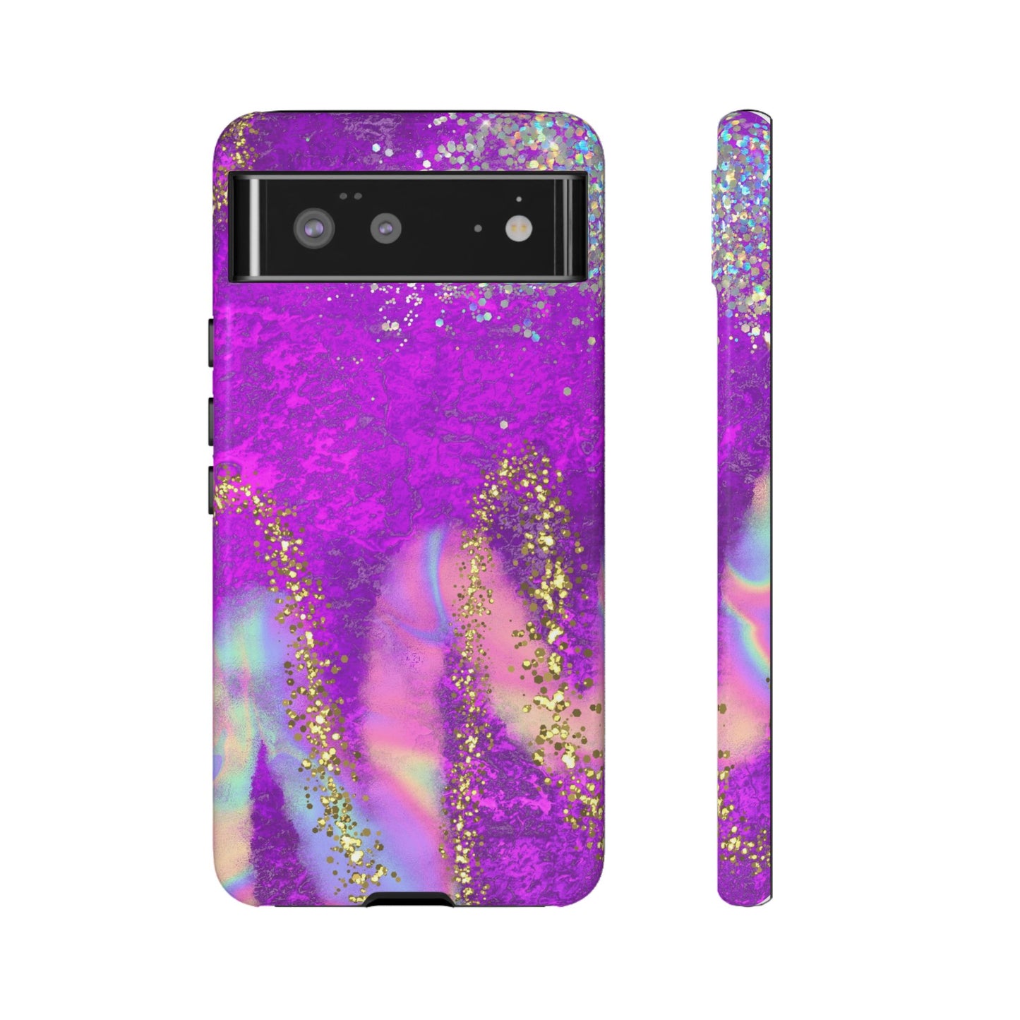 Purple galaxy swirl Iphone/Galaxy Tough Case