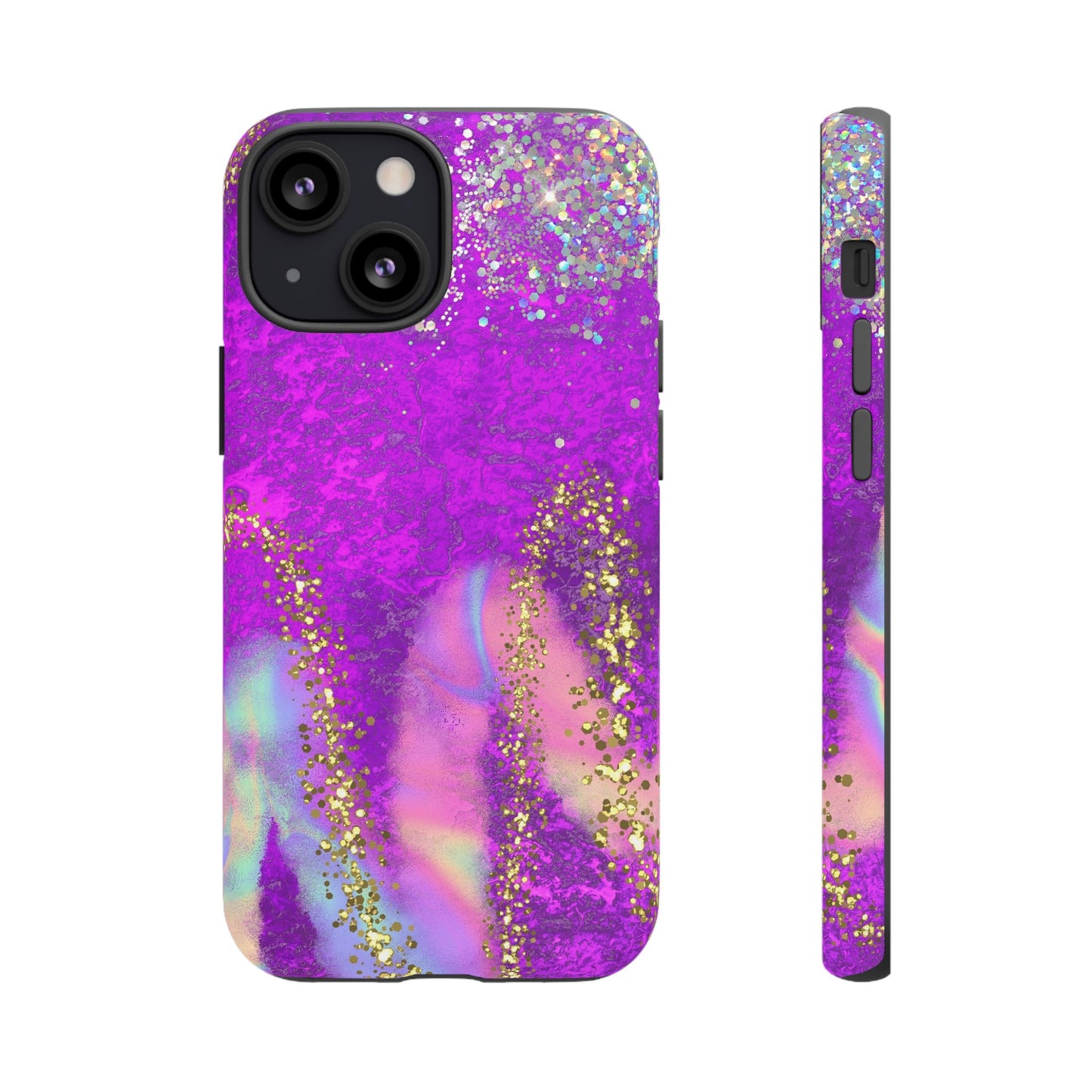 Purple galaxy swirl Iphone/Galaxy Tough Case