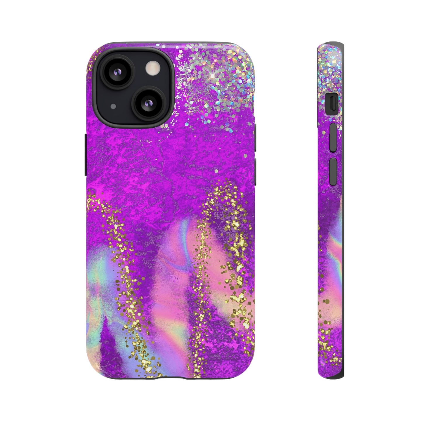 Purple galaxy swirl Iphone/Galaxy Tough Case