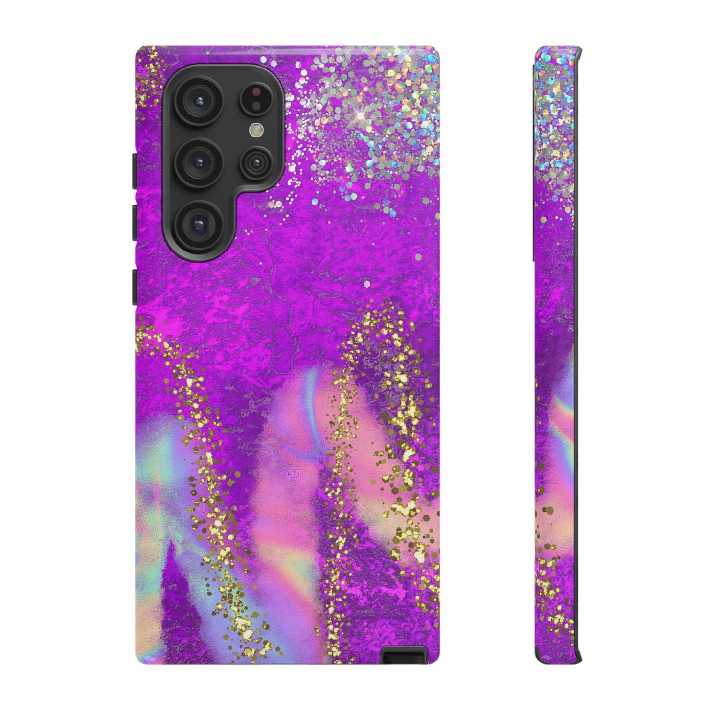 Purple galaxy swirl Iphone/Galaxy Tough Case