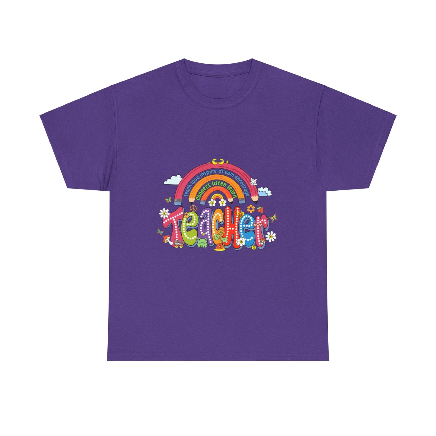 Teacher Rainbow Unisex Tee - Cute Design