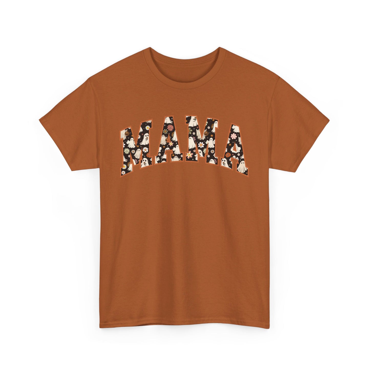 Mama Halloween fall T shirt cute  Cotton Tee