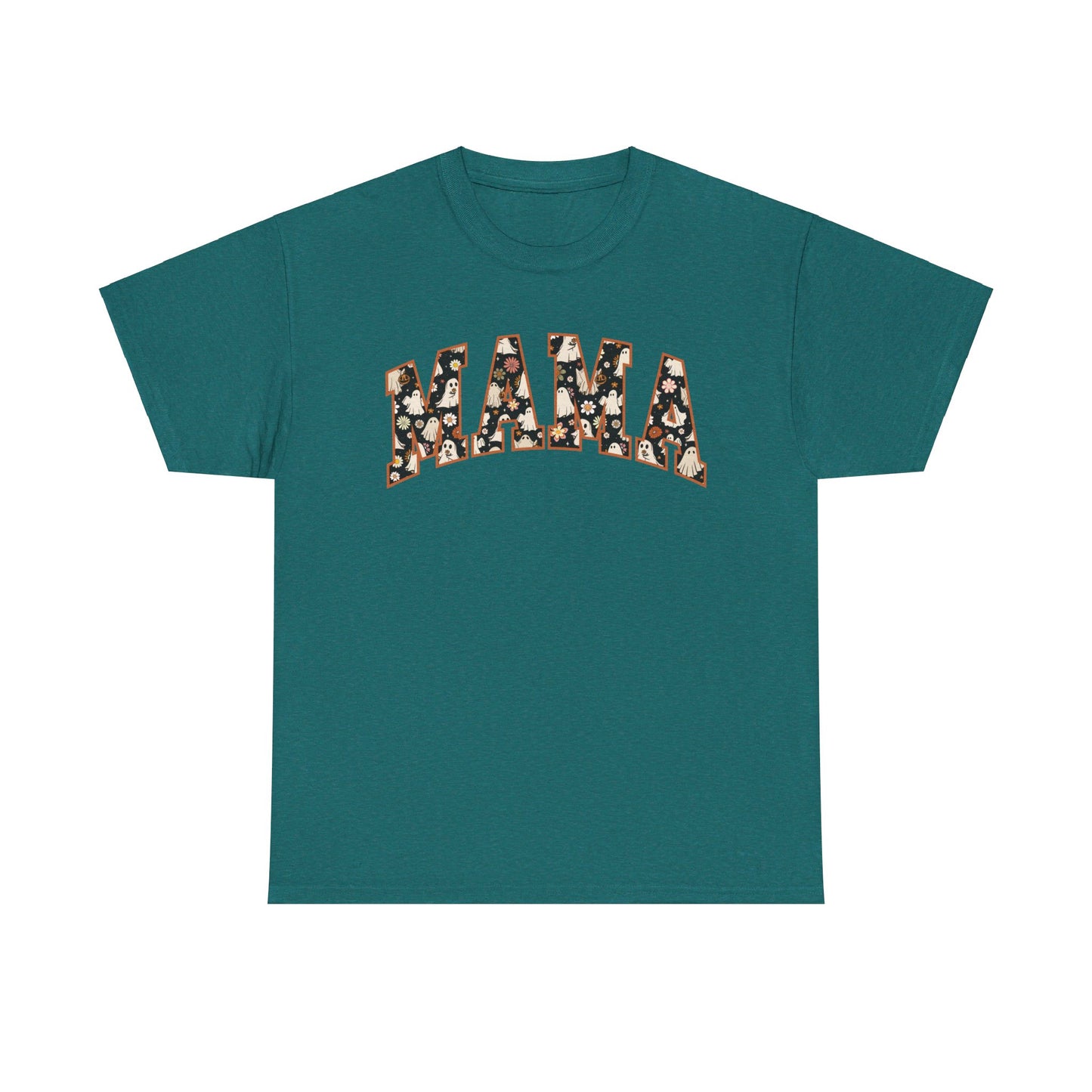 Mama Halloween fall T shirt cute  Cotton Tee